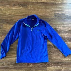 Chaps sport Y2K fleece quarter zip pullover